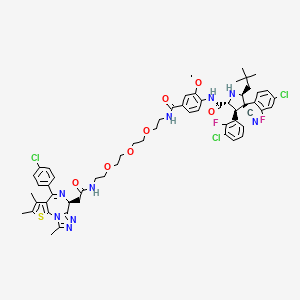 molecular formula C58H62Cl3F2N9O7S B605037 A1874 