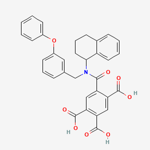molecular formula C33H24NNa3O8 B605040 A-317491 sodium 