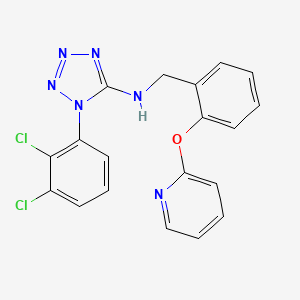 molecular formula C19H14Cl2N6O B605059 A 839977 