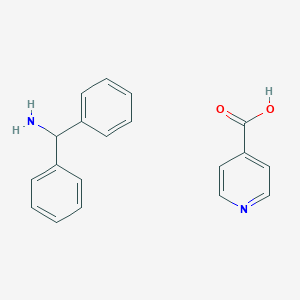 Benzenemethanamine, alpha-phenyl-, 4-pyridinecarboxylate
