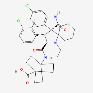 molecular formula C34H38Cl2FN3O4 B605068 Alrizomadlin CAS No. 1818393-16-6