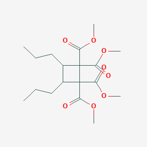 molecular formula C18H28O8 B6050689 Tetramethyl 3,4-dipropylcyclobutane-1,1,2,2-tetracarboxylate 