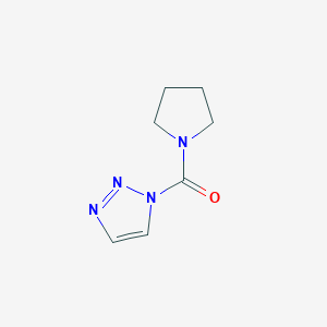 molecular formula C7H10N4O B605069 Pyrrolidin-1-yl(1H-1,2,3-triazol-1-yl)methanone CAS No. 1312782-34-5