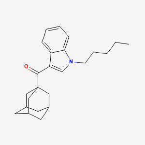 molecular formula C24H31NO B605073 1-戊基-3-(1-金刚烷基)吲哚 CAS No. 1345973-49-0