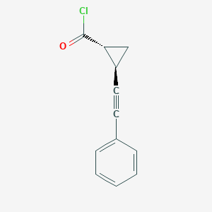 (1R,2R)-2-(Phenylethynyl)cyclopropane-1-carbonyl chloride