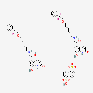molecular formula C60H68F4N4O14S2 B605093 阿比特罗萘磺酸盐 CAS No. 1044516-17-7