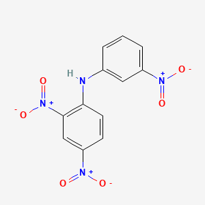 molecular formula C12H8N4O6 B6050968 2,4-Dinitro-N-(3-nitrophenyl)aniline CAS No. 970-91-2