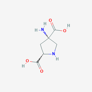 (2S,4S)-4-aminopyrrolidine-2,4-dicarboxylic acid