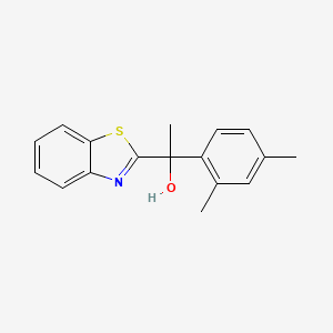 molecular formula C17H17NOS B605116 1-(1,3-Benzothiazol-2-yl)-1-(2,4-dimethylphenyl)ethanol CAS No. 1253901-26-6