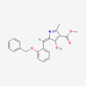 molecular formula C21H19NO4 B6051179 METHYL (5E)-5-{[2-(BENZYLOXY)PHENYL]METHYLIDENE}-2-METHYL-4-OXO-4,5-DIHYDRO-1H-PYRROLE-3-CARBOXYLATE 