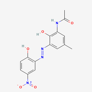 Acetamide, N-[2-hydroxy-3-[(2-hydroxy-5-nitrophenyl)azo]-5-methylphenyl]-