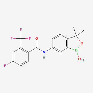 molecular formula C17H14BF4NO3 B605153 Acoziborole CAS No. 1266084-51-8