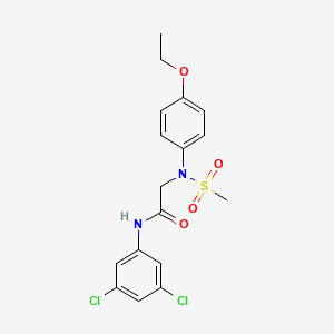 molecular formula C17H18Cl2N2O4S B6051667 N~1~-(3,5-dichlorophenyl)-N~2~-(4-ethoxyphenyl)-N~2~-(methylsulfonyl)glycinamide 