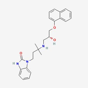 molecular formula C25H29N3O3 B605185 Adimolol, (R)- CAS No. 185517-22-0