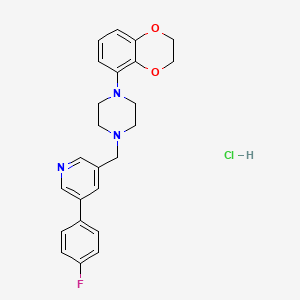 molecular formula C24H25ClFN3O2 B605192 Adoprazine hydrochloride CAS No. 222551-05-5