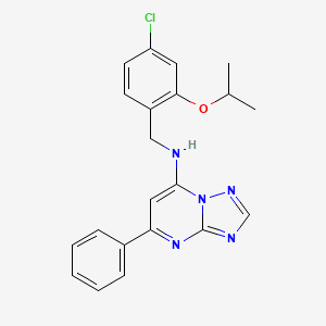 molecular formula C21H20ClN5O B605205 AF64394 