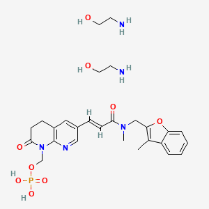 molecular formula C27H38N5O9P B605208 Afabicin diolamine CAS No. 1518800-36-6