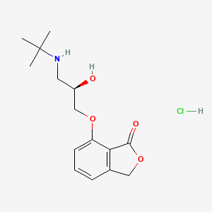molecular formula C15H22ClNO4 B605219 Afurolol hydrochloride, (R)- CAS No. 91853-76-8