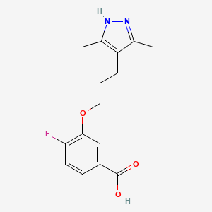 molecular formula C15H17FN2O3 B605222 Acoramidis CAS No. 1446711-81-4