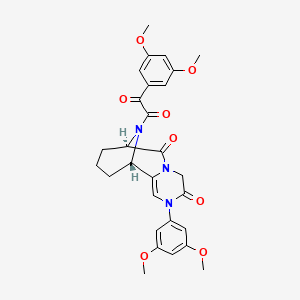 molecular formula C28H29N3O8 B605226 Unii-I518B5DK9I CAS No. 294865-05-7