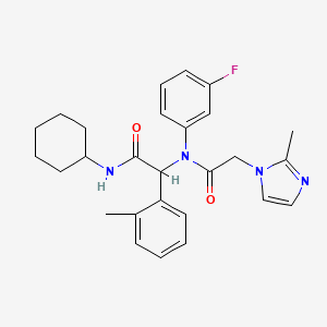 molecular formula C27H31FN4O2 B605236 AGI-5198 CAS No. 1355326-35-0
