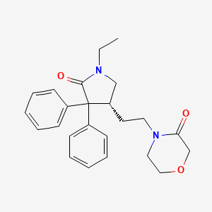 molecular formula C24H28N2O3 B605245 Ketodoxapram, (R)- CAS No. 1415394-63-6