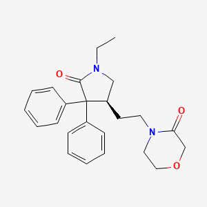 molecular formula C24H28N2O3 B605246 Ketodoxapram, (S)- CAS No. 1415394-64-7
