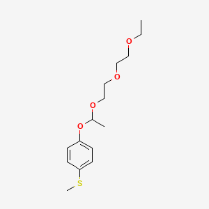 molecular formula C15H24O4S B605249 Acetaldehyde 2-(2-ethoxyethoxy)ethyl p-(methylthio)phenyl acetal CAS No. 33069-94-2