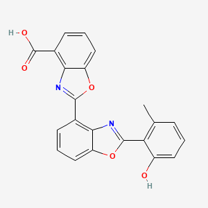 (2,4'-Bibenzoxazole)-4-carboxylic acid, 2'-(2-hydroxy-6-methylphenyl)-