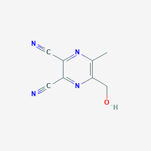 5-(Hydroxymethyl)-6-methylpyrazine-2,3-dicarbonitrile