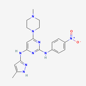 molecular formula C19H23N9O2 B605262 AKI603 