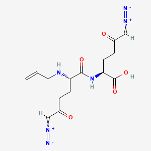 molecular formula C15H20N6O5 B605273 Alazopeptin CAS No. 1397-84-8