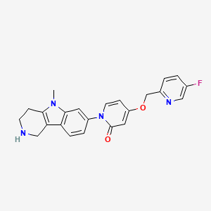 molecular formula C23H21FN4O2 B605276 ALB-127158(a) CAS No. 1173154-32-9