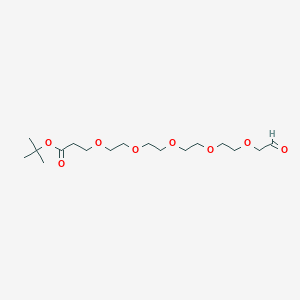 molecular formula C17H32O8 B605286 Ald-CH2-PEG5-t-butyl ester CAS No. 1446282-23-0