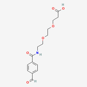 molecular formula C15H19NO6 B605290 Ald-ph-peg2-acid CAS No. 1807534-84-4
