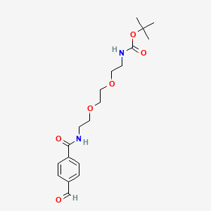 molecular formula C19H28N2O6 B605292 Ald-Ph-PEG2-NHBoc CAS No. 1807503-90-7