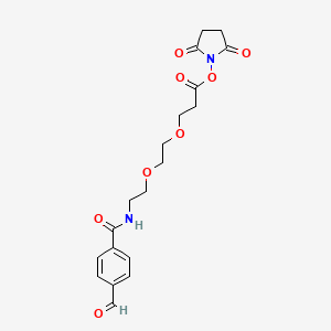 molecular formula C19H22N2O8 B605293 Ald-Ph-PEG2-NHS 