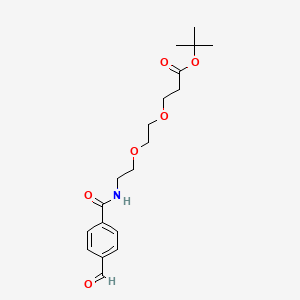 molecular formula C19H27NO6 B605294 Ald-Ph-amido-PEG2-C2-Boc CAS No. 1807521-09-0