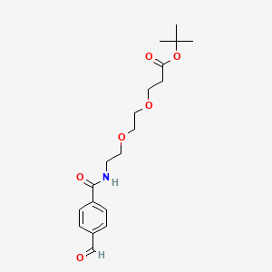 molecular formula C19H27NO6 B605294 Ald-Ph-PEG2-t-butyl ester CAS No. 1807521-09-0
