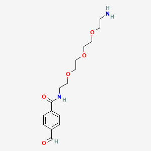 molecular formula C16H24N2O5 B605295 Ald-Ph-amido-PEG3-C2-NH2 