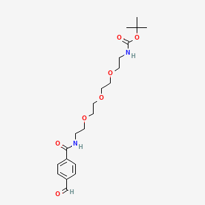 molecular formula C21H32N2O7 B605297 Ald-Ph-PEG3-NH-Boc 