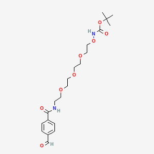 molecular formula C21H32N2O8 B605298 Ald-Ph-PEG4-NH-Boc CAS No. 2110449-01-7