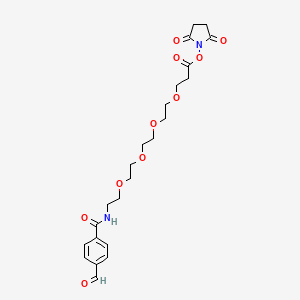 molecular formula C23H30N2O10 B605300 Ald-PEG4-NHS ester 