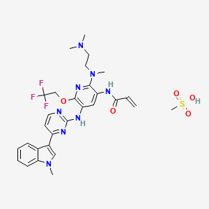 molecular formula C29H35F3N8O5S B605307 AST2818 mesylate CAS No. 2130958-55-1