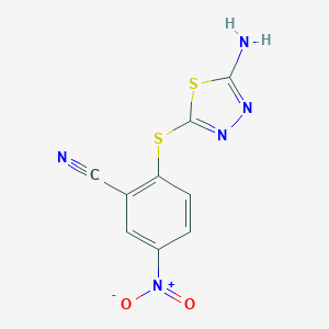 2-[(5-Amino-1,3,4-thiadiazol-2-yl)thio]-5-nitrobenzonitrile