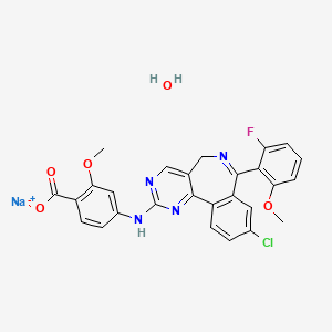 molecular formula C27H21ClFN4NaO5 B605311 Alisertib sodium CAS No. 1208255-63-3
