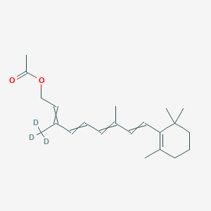 molecular formula C22H29D3O2 B605312 Retin-20,20,20-d3-ol, 15-acetate CAS No. 118139-36-9