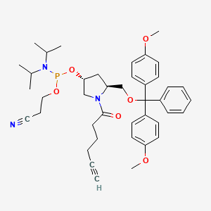 molecular formula C41H52N3O6P B605313 Alkyne Amidite, hydroxyprolinol 