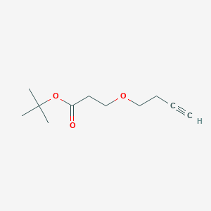 Alkyne-ethyl-PEG1-t-Butyl ester