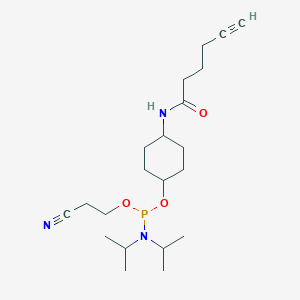 molecular formula C21H36N3O3P B605316 Alkyne Phosphoramidite, 5'-terminal 